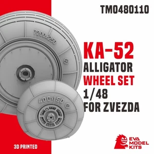 TM0480110 1/48 KA-52 ALLIGATOR WHEEL SET FOR ZVEZDA 3D PRINT - Picture 1 of 1