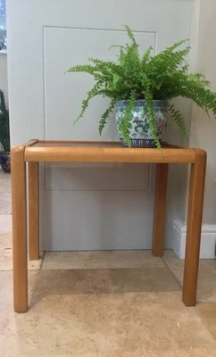 Vintage Teak Danish Side End Coffee Table/ Plant Stand Mid Century Modern - Image 1 of 4