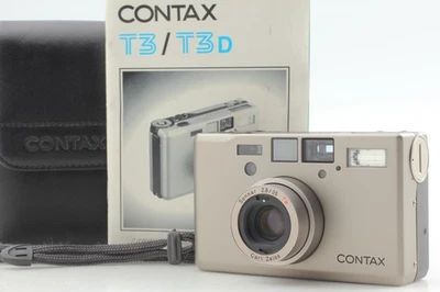 [TOP NEUWERTIG mit Etui] Contax T3 silber analoge Kompaktkamera 35 mm Single JAPAN - Bild 1 von 4