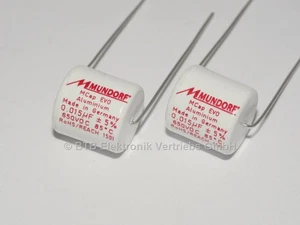 2x MCap EVO Alu 0,015µF-15nF-650V Mundorf MCap EVO Alu film capacitor - Picture 1 of 1