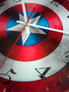 "Captain America", leise Wanduhr, 30 cm - Marvel Avengers - Neu! - Bild 1 von 8