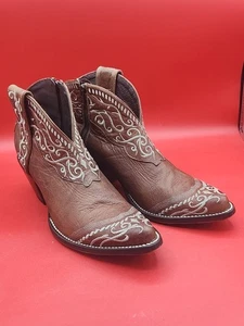 Old Gringo Yippie Kiyay Brown Boots Embroideried Women's Size 10B - Picture 1 of 8