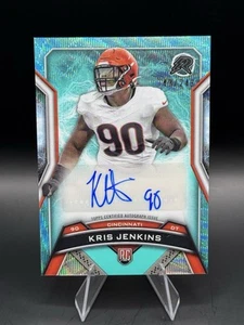 2024 Topps Resurgence Kris Jenkins #RRS-KJ Teal Auto Refractor Bengals /249 - Bild 1 von 2