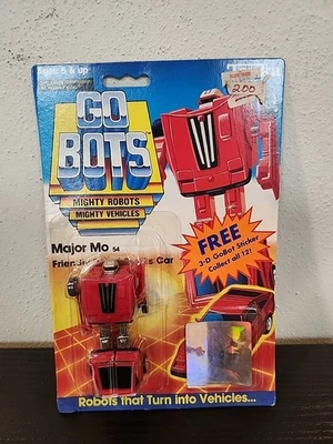Major Mo Robot Sports Car 1985 Tonka Gobots Vintage Action Figure NEW MOSC #54 - Image 1 of 4