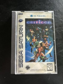 Criticom (Sega Saturn, 1995) Tested Authentic W/reg Card