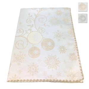 Copritavolo natalizio VINGI 140x180 cm decorazioni Natale glitter 6 posti 1546 - Foto 1 di 5