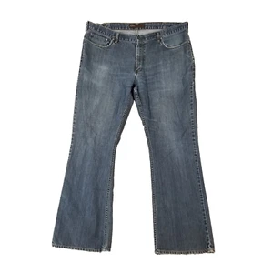 Perry Ellis jeans mens 40 x 32 relaxed fit bootcut blue denim pants retro flawed - Picture 1 of 14