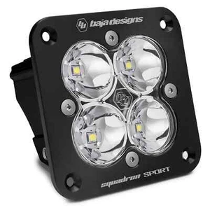 Baja Designs Black Squadron Sport Flush Mount Spot Beam LED Light Pod - Picture 1 of 7
