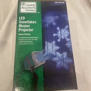 New LED Home Accents Holiday SNOWFLAKES Illusion Projector light Blue Images - Picture 1 of 2