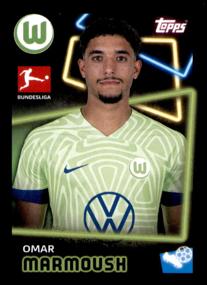 Topps Bundesliga 2022/23 - Adesivo 363 - Omar Marmoush - VfL Wolfsburg