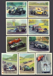 ZIGARETTENKARTEN. Tom Daumen Zigarren. GESCHICHTE DES MOTORSPORTS.(Komplettsatz 30 Stück).(1986) - Bild 1 von 1