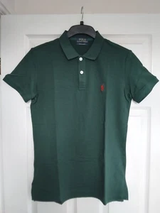 POLO Ralph Lauren Pine Green Mesh Shirt New M - Picture 1 of 3