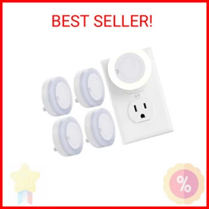 Night Light with High/Low/Off Switch, LED Manual Nightlight Max 20 Lumens, Indoo - Picture 1 of 2