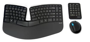 Microsoft Sculpt Ergonomic Desktop -Maus+Tastatur+Ziffernblock Schweizer-QWERTZ - Bild 1 von 9