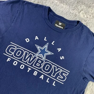 Camisa Dallas Cowboys Para Hombres Pequeña Azul Blanca Camiseta Manga Corta NFL Fútbol - Imagen 1 de 7