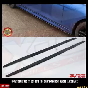 Für BMW 3er F30 F31 2011-2018 Seitenschweller Verbreiterungen Klingen Glanz Schwarz - Bild 1 von 6