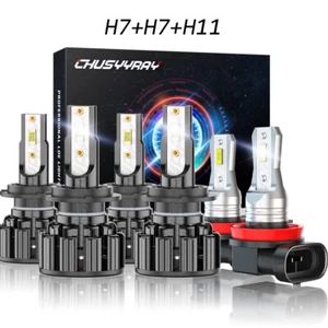 For Mercedes-Benz CLS550 2007-11 LED Headlight Hi/Lo Beam Fog Light Bulbs Kit - Bild 1 von 20