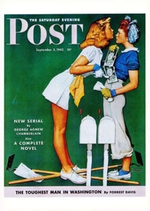 Saturday Evening Post September 5, 1942 Norman Rockwell Cover Art Print - Picture 1 of 2