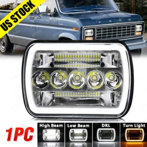 5x7" 7x6 LED Headlight Hi/Lo DRL Beam for Ford E-100 E-150 E-250 E-350 Econoline - Picture 1 of 8