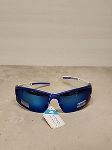 Gafas de sol U5 Vinci blancas y azules árticas lentes rectangulares tintadas azules #14 MS3 - Imagen 1 de 8
