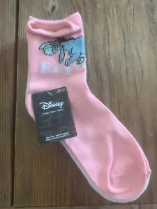 Disney Winnie the Pooh Honey Pink Crew Socks 3 Pairs NWT Size 4-10-Free Shipping - Picture 1 of 7