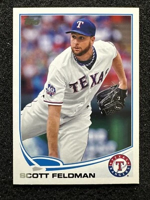 SCOTT FELDMAN #39 2013 Topps 系列 1 棒球数量德州游骑兵队 — 第 1/2 张图片