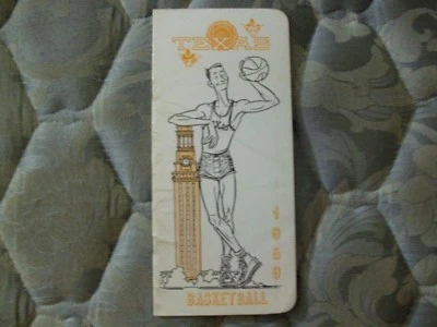 1958-59 TEXAS LONGHORNS BASKETBALL MEDIA GUIDE Yearbook JAY ARNETTE US OLYMPICS - Image 1 of 4