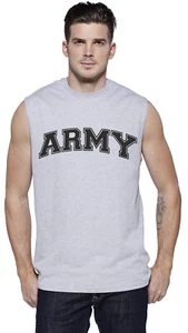 Mens Muscle Tee Sleeveless T-shirt Army Military Clothing Apparel Gear - Picture 1 of 1