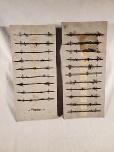 Antique 1800s Barbed Wire Display Art Collection Samples Cowboy Western Decor - Picture 1 of 8