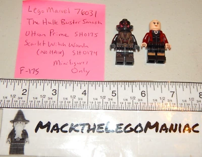 Lego Marvel 76031 Ultron Prime SH0175 Scarlet Witch SH0174 Minifigure Lot - Image 1 of 4
