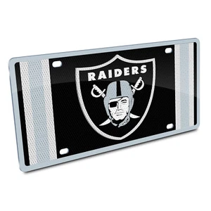 NFL Oakland Raiders Jersey Style License Plate By Stockdale - Picture 1 of 2