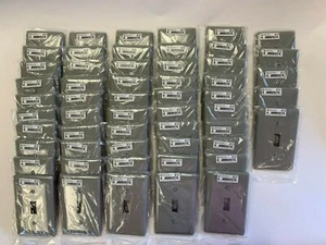 Lot of 55 - Hubble NP1GY - 1G Toggle Switch Cover - Gray - New - Picture 1 of 3