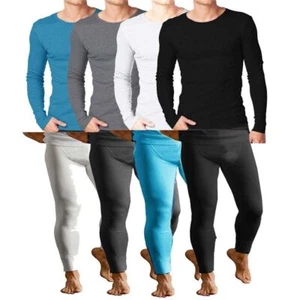  HERREN VOLLE THERMO UNTERWÄSCHE LANGARM TRÄGERTOP & LANGE UNTERHOSEN S-2XL - Bild 1 von 5