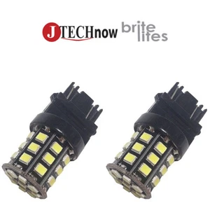 2x T25 33-SMD LED White 3056 3156 3057 3157 Back Up Reverse Brake Tail Lights - Picture 1 of 7