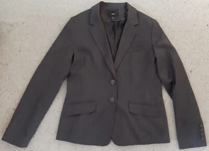 H&M -sehr eleganter Blazer in dunklerem Grau, mit 17% Wolle + 15% Viskose Gr. 42 - Bild 1 von 13
