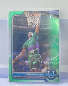 2021-22 Topps Bowman University Yannick Nzosa Green SP #d 83 /250 Card #10 - Picture 1 of 4