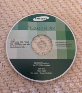 Samsung PL200/PL201 Software CD-ROM For Windows XP/Vista/7 - Picture 1 of 1