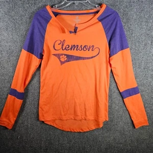 Colosseum Clemson Tigers Long Sleeve T-shirt, Size Small - Picture 1 of 4