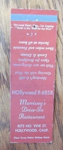 MADE IN THE WEST: MORRISSEY'S DRIVE-IN RESTAURANT (HOLLYWOOD, CALIFORNIA) -F15 - Picture 1 of 1