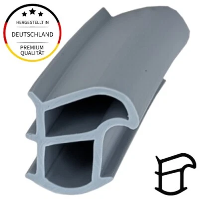 EINFACH-DICHTUNGEN.DE Stahlzargendichtung Dichtung Zimmertürdichtung Gummi Tür Farbe: Grau Menge: 5m