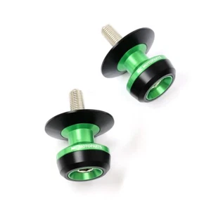 Green M8 Rear Swingarm Spools Twall For ZX-10R Ninja 11 12 13 14 15 16 17 - Picture 1 of 5