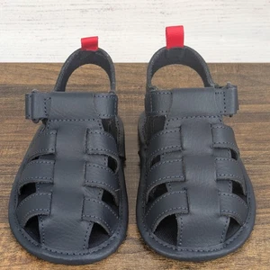 Ralph Lauren Darrell II Sandals Baby Shoes Size 3 6-9m Navy Leather RL100338 - Picture 1 of 20