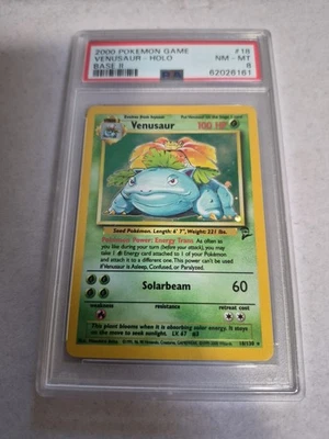 2000 Venusaur 018/130 Base Set 2 Holo Psa 8 - Image 1 of 2