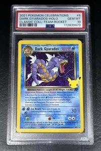 PSA 10 Dark Gyarados 8/82 Celebrations Classic Collection Holo Rocket Pokemon - Picture 1 of 2