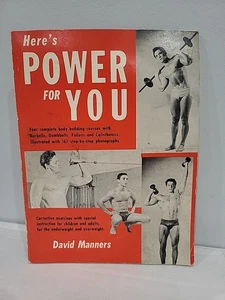 Here's Power To You by David Manners Body Building Weightlifting 1959 PB - Imagen 1 de 7