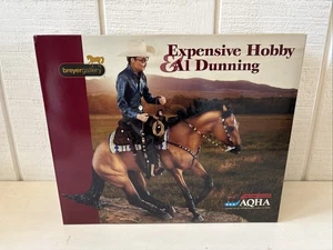 Breyer Porzellan TEURES HOBBY & Al DUNNING, AQHA, Reining, Holzsockel, COA Box - Bild 1 von 7