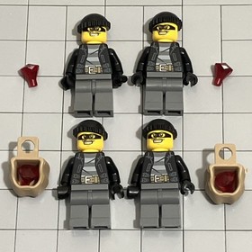 Lego 2014 City Police Patrol 60045 Minifigures Lot Of 4 Criminals G2 21