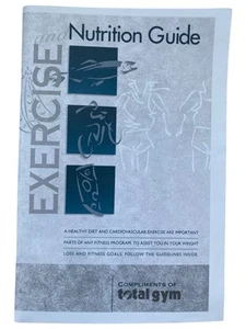 TOTAL GYM Nutrition Guide Booklet Papers Food & Diet - Picture 1 of 3