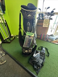 Mizuno Twister Stand Bag 6-way dividers W/ Rain Cover And Strap - Picture 1 of 15
