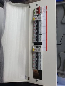 Wylex NMRS15SSLMHIA CONSUMER UNIT HIGH INTEGRITY 15W FLEXIBLE 80A 30mA TYPE A - Picture 1 of 5